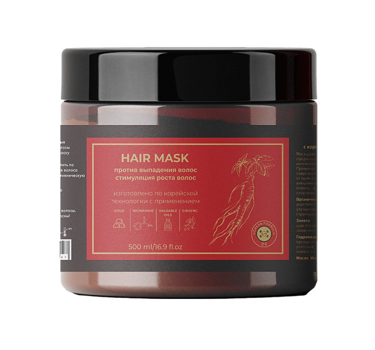 Маска для волос с корейским женьшенем и золотом 500 мл в Сургуте
